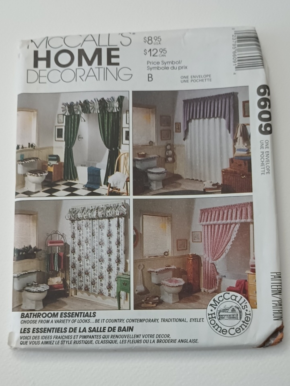 2/$20 VTG McCall's Home Decorating 6609 Bathroom Essentials 023795660914 ©1993